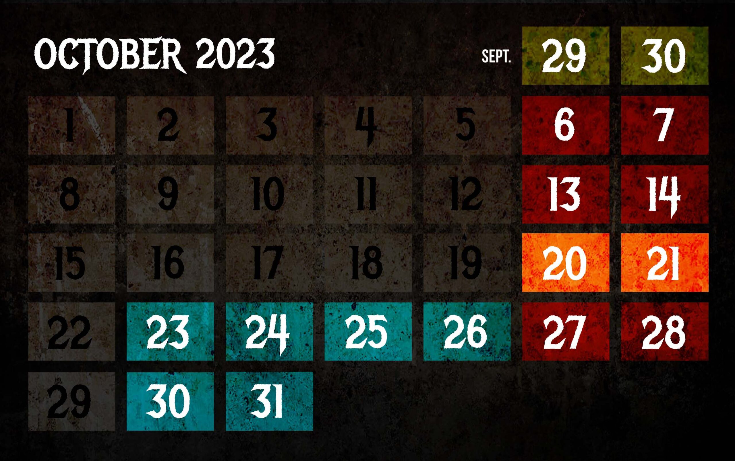 2023 spookshow-calendar